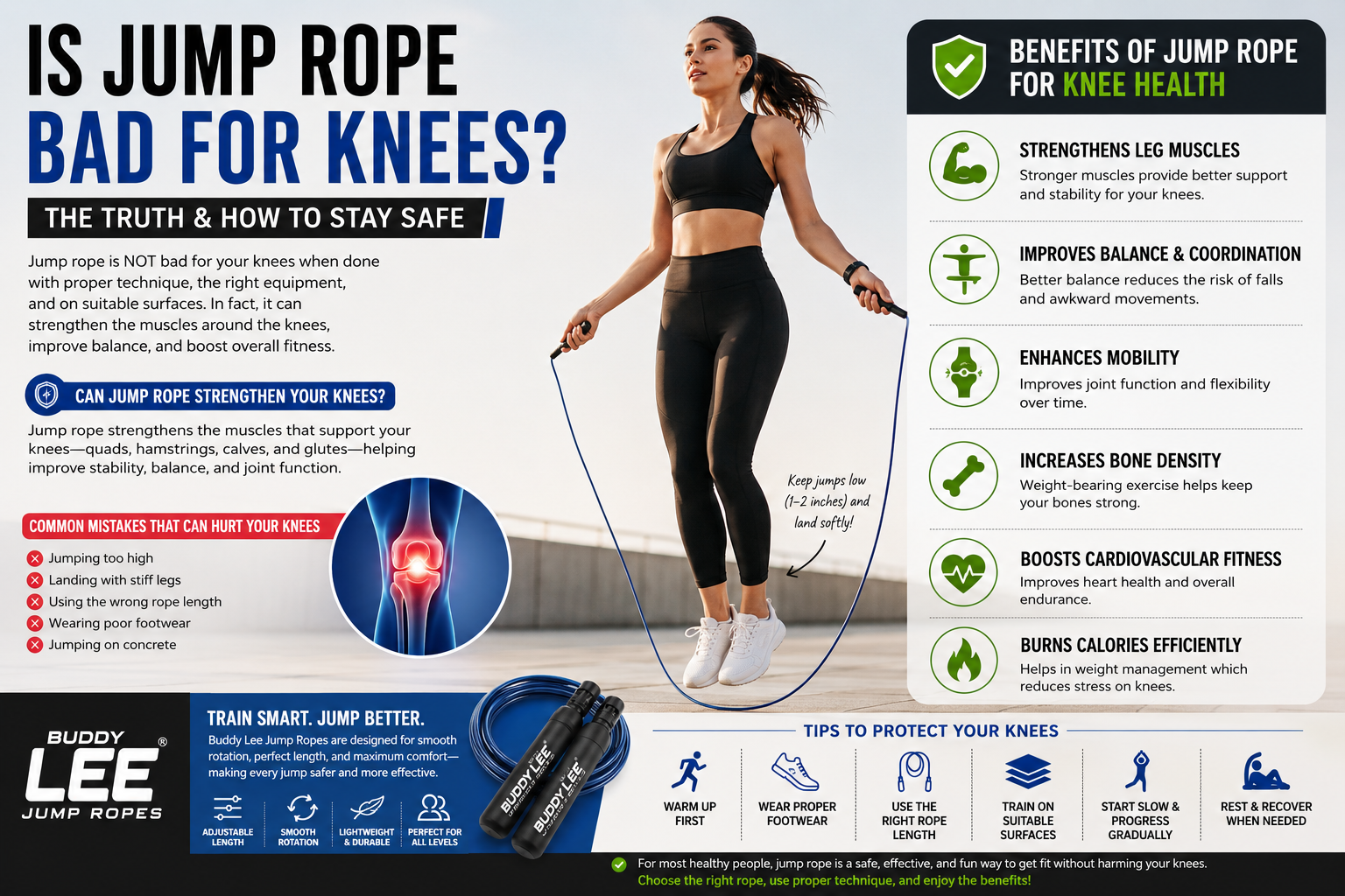 Is Jump Rope Bad for Knees? The Truth About Knee Health, Benefits, and ...